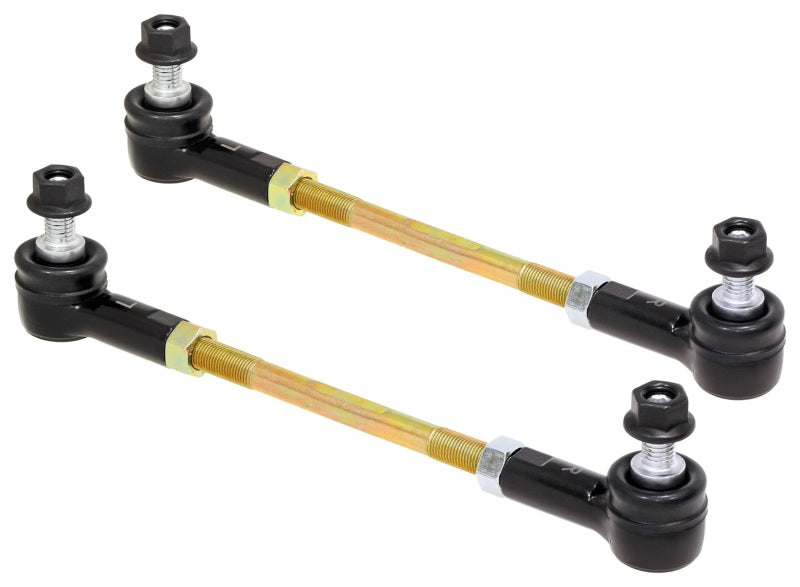 RockJock Adjustable Sway Bar End Link Kit 8 1/2in Long Rods w/ Sealed Rod Ends and Jam Nuts pair RJ-203004-101