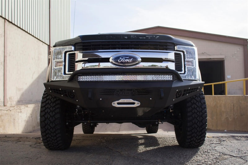 Addictive Desert Designs 17-18 Ford F-250 HoneyBadger Winch Front Bumper F167382840103 Photo - Mounted