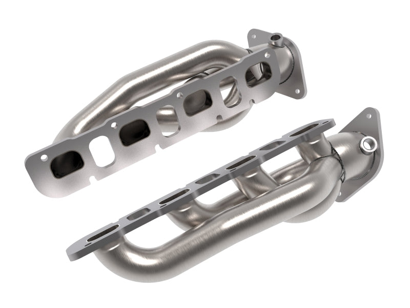 aFe Power Twisted Steel 304SS Shorty Header 2021 Ram 1500 TRX V8-6.2L (uncoated) 48-32030 48-32030 Photo - Primary