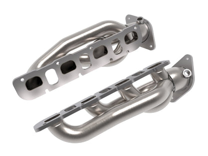aFe Power Twisted Steel 304SS Shorty Header 2021 Ram 1500 TRX V8-6.2L (uncoated) 48-32030 48-32030 Photo - Primary