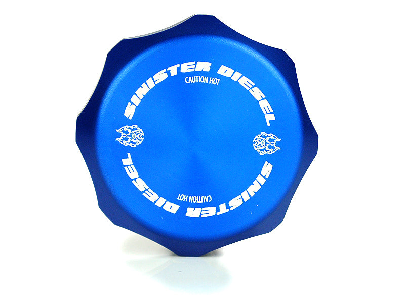 Sinister Diesel 03-07 Ford 6.0L Billet Blue Cap Kit SD-BCK-6.0 SD-BCK-6.0 User 2