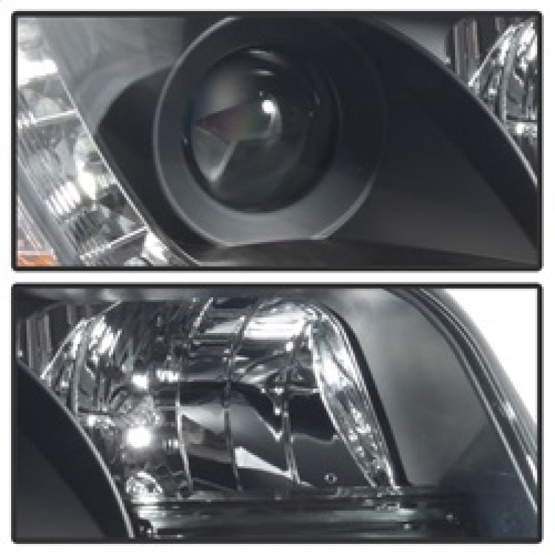 Spyder Audi A6 02-04 Projector Headlights Halogen Model Only - DRL Black PRO-YD-ADA601-DRL-BK 5008657 5008657 Photo - Unmounted