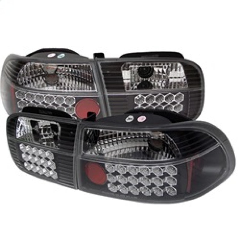 Spyder Honda Civic 92-95 3DR LED Tail Lights Black ALT-YD-HC92-3D-LED-BK 5004727 5004727 Photo - Primary