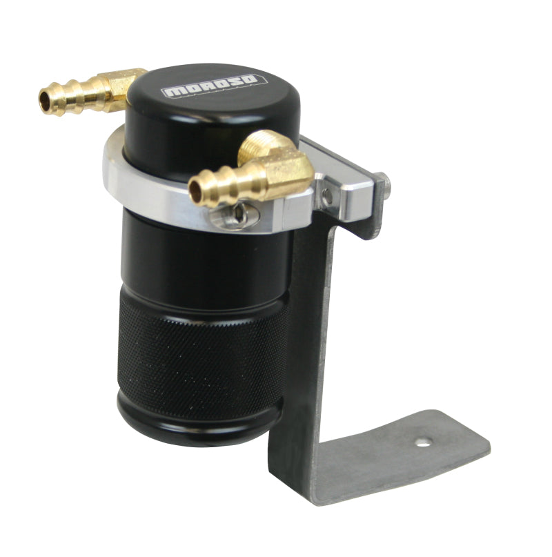 Moroso 92-96 Chevrolet Corvette LT1/LT4 Air/Oil Separator Catch Can - Billet Aluminum - Black 85643 85643 Photo - Primary