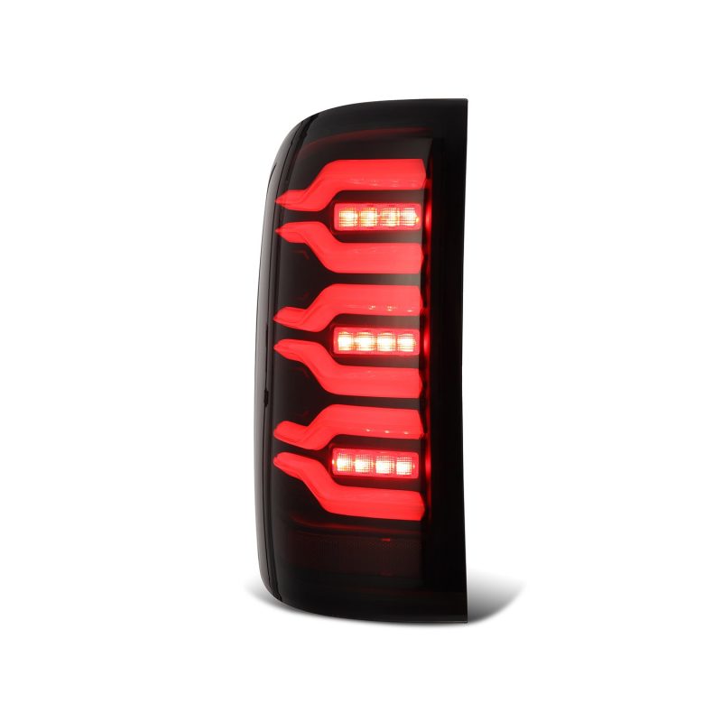 AlphaRex 14-18 GMC Sierra 1500/2500HD/3500HD LUXX-Series LED Tail Lights Blk w/Actv Light & Seq. Sig 630040 630040 User 3