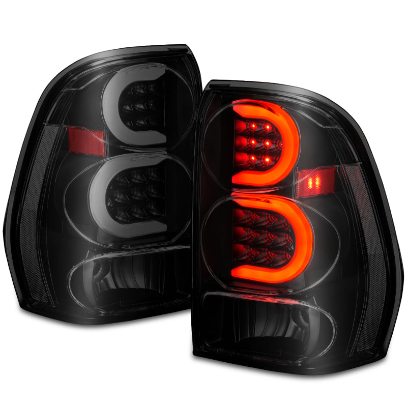 ANZO 2002-2009 Chevrolet Trailblazer LED Tail Lights w/ Light Bar Black Housing Smoke Lens 311372 311372 Photo - Unmounted