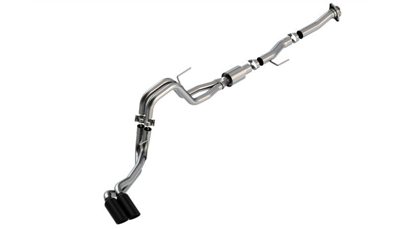 Borla F-150 2021 5.0L 2dr RC SB (122.8 WB) XL/XLT 3/2.25 DSE Cat-Back ATAK Black Chrome Tips 140877BC 140877BC User 1