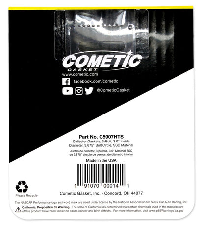 Cometic 3.0in HTS Header Collector Gasket Set - .060in DIA Port/3.875 Bolt Circle C5907HTS C5907HTS Photo - Unmounted