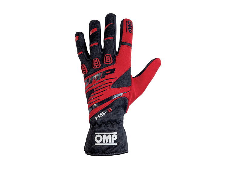 OMP KS-3 Gloves Black/Red - Size 6 (For Children) KB0-2743-B01-060-006 KB0-2743-B01-060-006 Photo - Primary