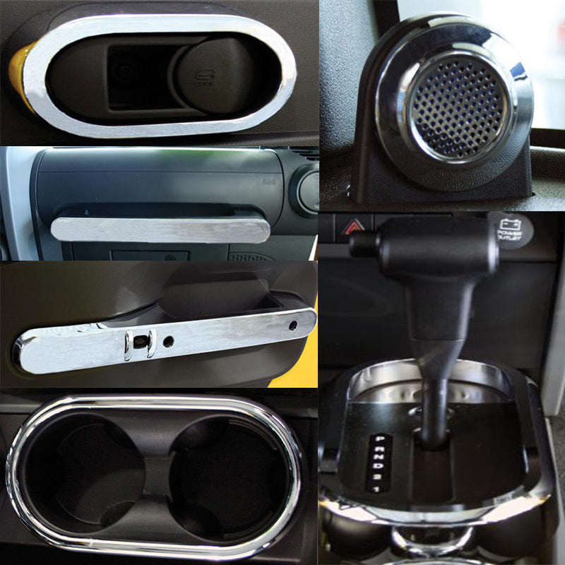 Putco 07-10 Jeep Wrangler Interior Chrome Kit - Fits 4 Door Only Chrome Trim Accessory Kits 405641 405641 Photo - Primary