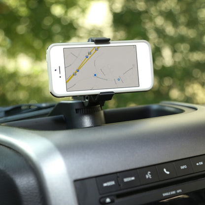 Rugged Ridge Dash Multi-Mount Phone Kit; 11-18 Jeep Wrangler JK 13551.16 Photo - Mounted