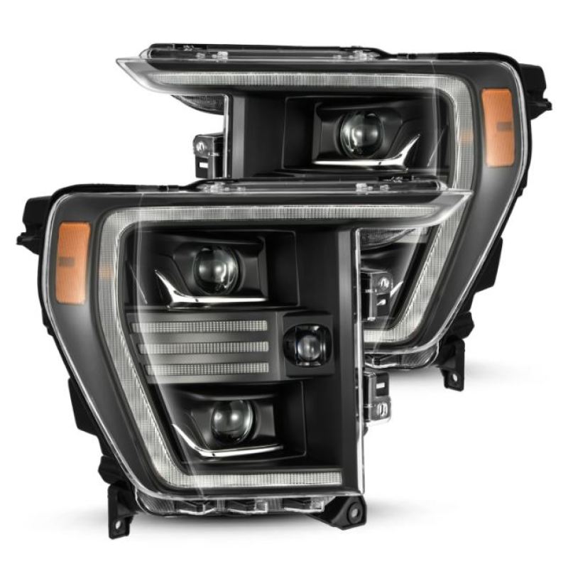 AlphaRex 21-22 Ford F150 PRO-Series Projector headlights Black w/Activ Light/Seq Signal 880293 880293 Photo - Primary
