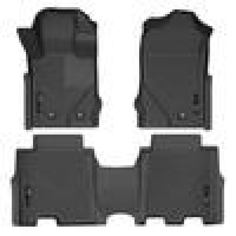 Husky Liners 2021 Ford Bronco 4 Door Weatherbeater Front & 2nd Seat Floor Liners - Black 95301 95301 Photo - Primary