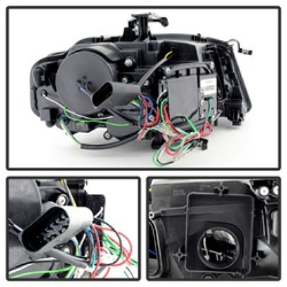 Spyder Audi A4 09-12 Projector Headlights Xenon/HID Model Only - DRL LED Blk PRO-YD-AA408-HID-DRL-BK 5080752 5080752 Photo - Unmounted