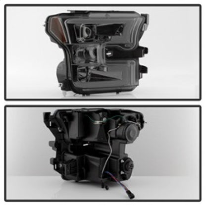 Spyder Ford F150 2015-2017 Projector Headlights - Light Bar DRL LED - Smoke PRO-YD-FF15015-LBDRL-SM 5083678 5083678 Photo - Unmounted