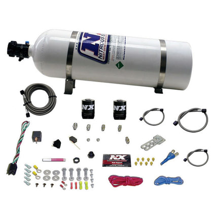 Nitrous Express All Ford EFI Single Nozzle Nitrous Kit (35-150HP) w/15lb Bottle 20922-15 20922-15 Photo - Primary
