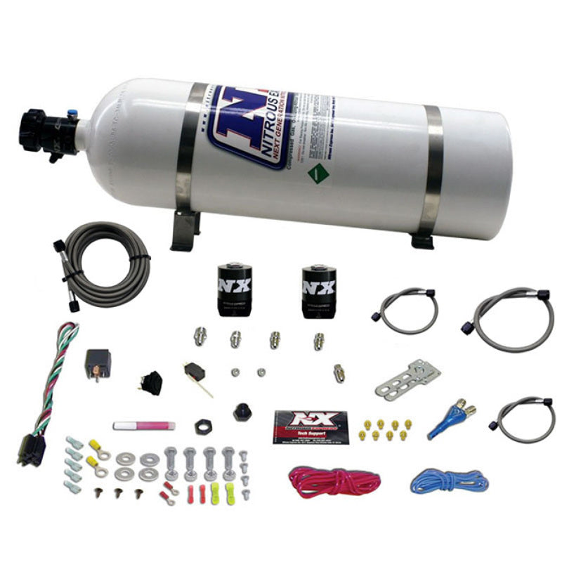 Nitrous Express All Ford EFI Single Nozzle Nitrous Kit (35-150HP) w/15lb Bottle 20922-15 20922-15 Photo - Primary