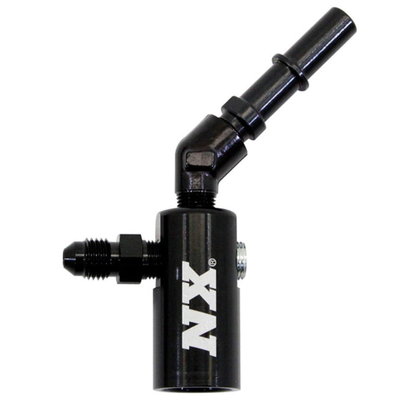 Nitrous Express 3/8-10mm Late Model Billet Fuel Line Adapter 45 Degree 16185-45 16185-45 Photo - Primary