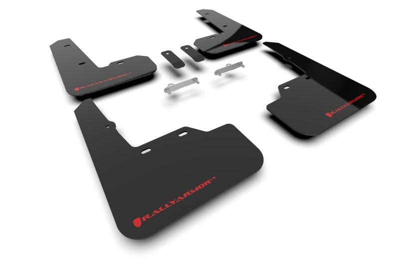 Rally Armor 2022 Subaru WRX Black UR Mud Flap w/ Red Logo MF92-UR-BLK/RD MF92-UR-BLK/RD Photo - Primary