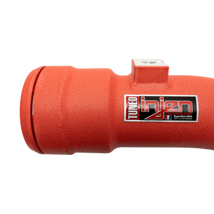 Injen 17-22 Ford F250/F/350/F-450/F-550 V8-6.7L Turbo Diesel Wrnkl Red Intercooler Cold Side Piping SES9004ICPCWR SES9004ICPCWR Photo - Close Up