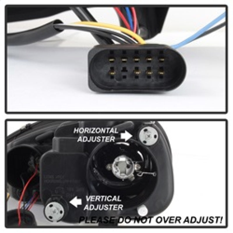 Spyder Volkswagen GTI 06-09/Jetta 06-09 Halogen Model Only - LED Halo DRL Black PRO-YD-VG06-HL-BK 5012098 5012098 Photo - Unmounted