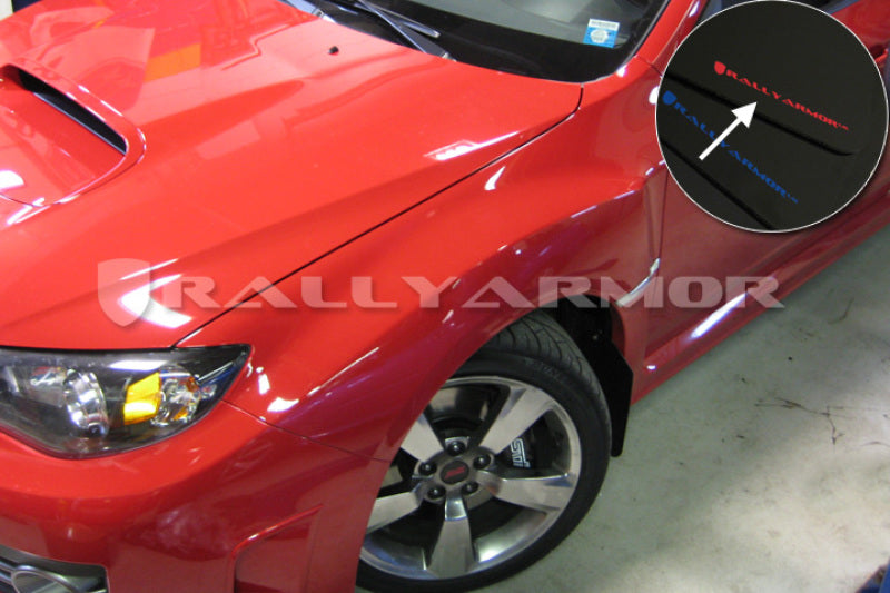 Rally Armor 2008-14 STI Mud flap Red logo MF15-UR-BLK/RD User 2