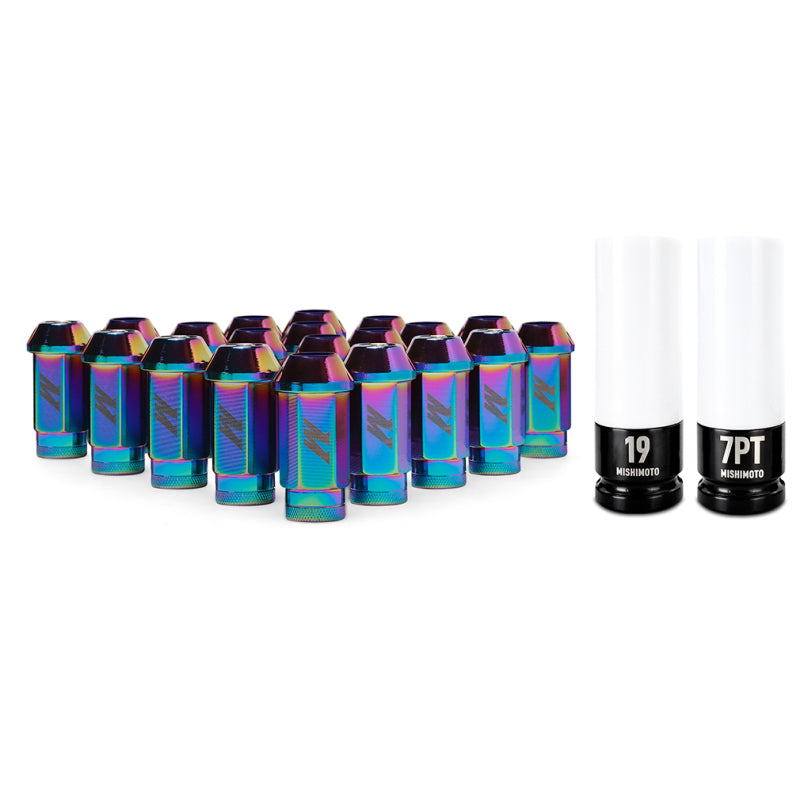 Mishimoto Aluminum Locking Lug Nuts 1/2 X 20 23pc Set Neo Chrome MMLG-1220-23LNC MMLG-1220-23LNC Photo - Primary