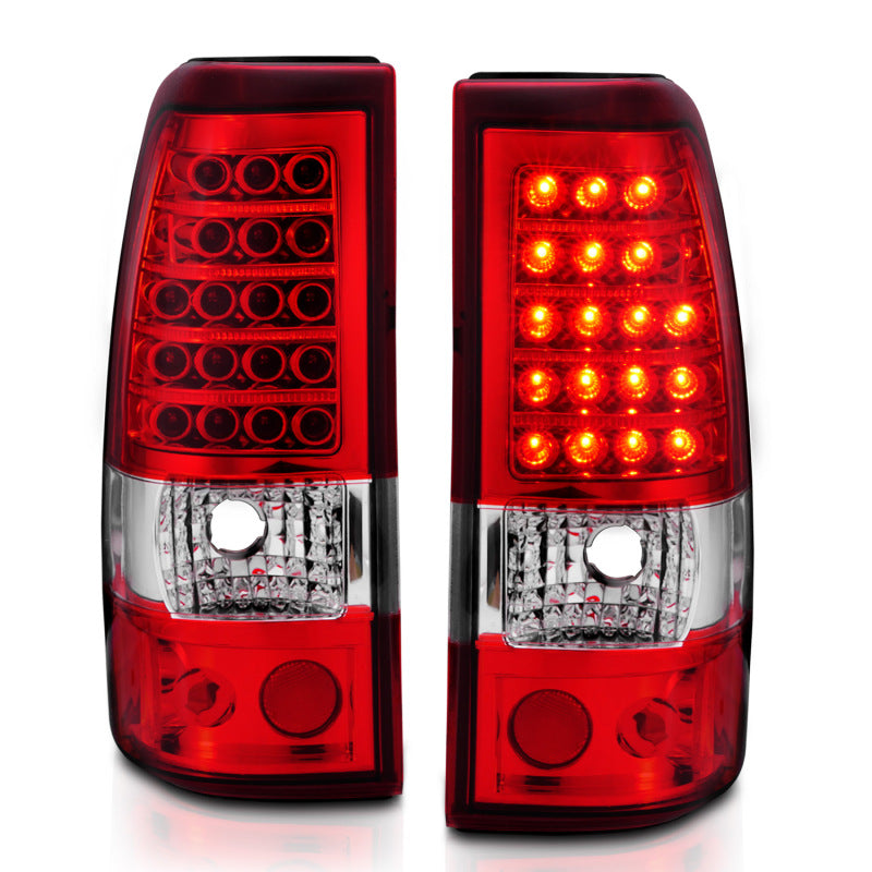 Anzo 2003-2006 Chevrolet Silverado 1500 LED Taillights Red/Clear 311007 Photo - Primary