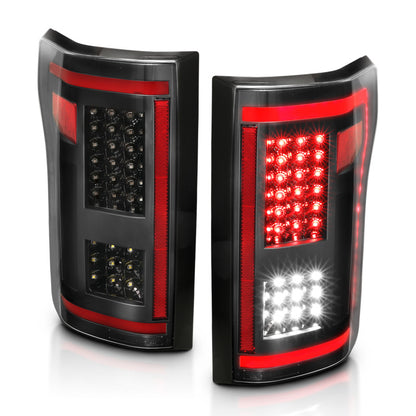 ANZO 15-17 Ford F-150 LED Taillights Black w/ Sequential 311293 311293 Photo - Unmounted