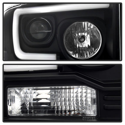 Spyder Ford F250/350/450 05-07 Projector Headlights - Light Bar DRL LED - Black PRO-YD-FS05V2-LB-BK 5084507 5084507 Photo - Unmounted