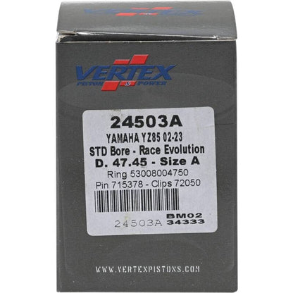 Vertex Pistons Vertex Piston 02-24 Yamaha YZ 85 85cc Cast Race Evolution Piston Kit 24503A 24503A Photo - Primary