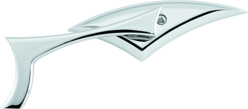 BikeMaster Sickle Mirrors w/10mm/Yam 10mm/HD Adapters - Pair - Aluminum/Chrome 600268 600268 Photo - Primary