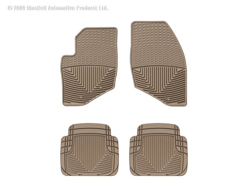 WeatherTech WT Rubber Mats - Front - Tan Floor Mats Floor Mats - Rubber main image