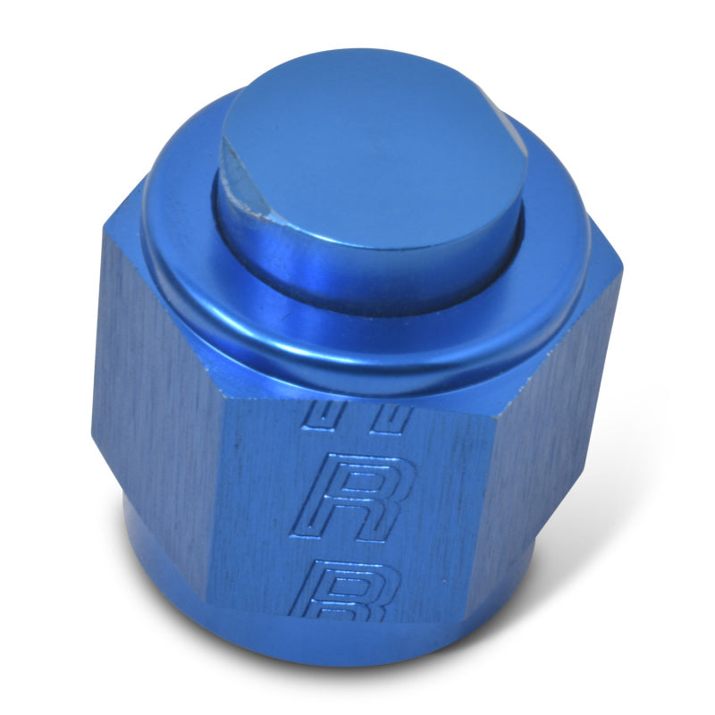 Russell -12 AN Flare Cap (Blue Finish) 662000 Photo - out of package