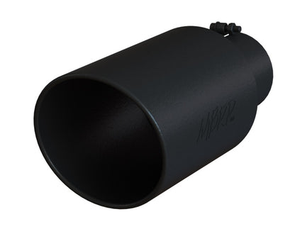 MBRP Universal Tip 8in OD Rolled End 5in Inlet 18in Length T304 - Black T5129BLK Photo - Primary