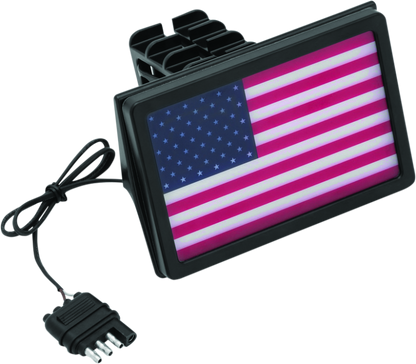 Kuryakyn Freedom Flag Led Hitch Cvr Blk 2893 2893 Photo - Primary