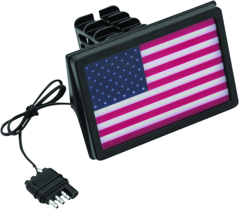 Kuryakyn Freedom Flag Led Hitch Cvr Blk 2893 2893 Photo - Primary