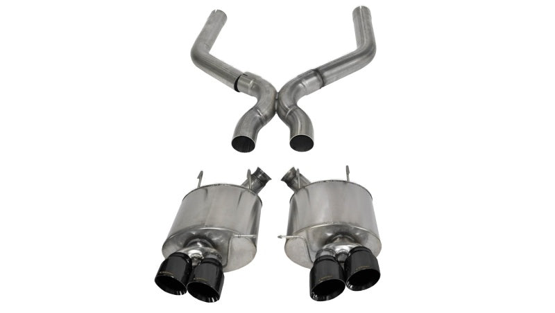 Corsa Performance 13-13 Ford Mustang Shelby GT500 5.8L V8 Black Sport Axle-Back 14323BLK Photo - Primary