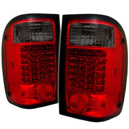 Spyder Ford Ranger 01-05 LED Tail Lights Red Smoke ALT-YD-FR98-LED-RS 5003867 5003867 Photo - Primary