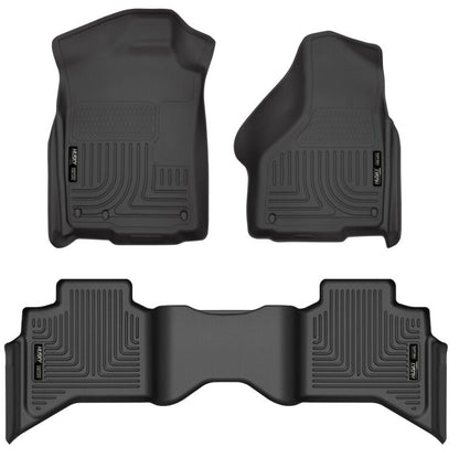Husky Liners 09-12 Dodge Ram 1500 Quad Cab WeatherBeater Black Front & Second Seat 99011 Photo - Primary