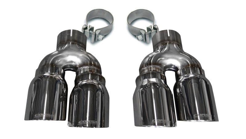 Corsa Performance 16-18 Cadillac ATS 3.6T 4in Inlet / 4in Outlet Twin Polished Tip 14479 Photo - Primary