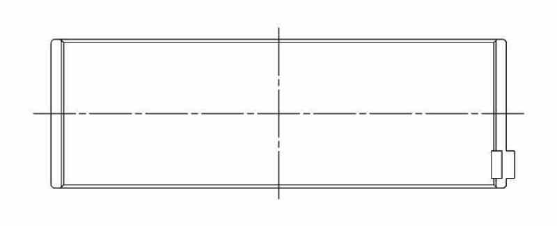 ACL Chrysler 345, 370 ci (5.7L/6.1L) Hemi .025 Oversize High Performance Rod Bearing Set 8B1808H-.025 8B1808H-.025 Technical Drawing