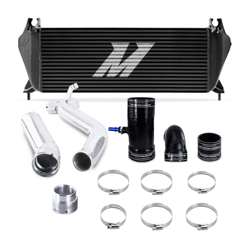 Mishimoto 19+ Ford Ranger 2.3L EcoBoost Intercooler Kit - Black + Polished Pipes MMINT-RGR-19KBKP MMINT-RGR-19KBKP Photo - Primary