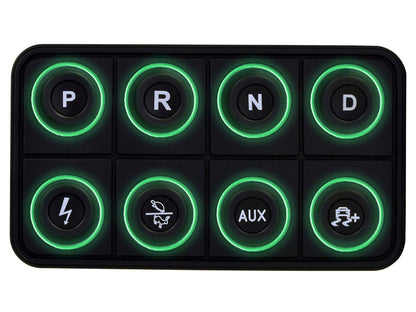 AEM EV 8 Button Keypad CAN Based Programmable Backlighting 30-8400 30-8400 User 1
