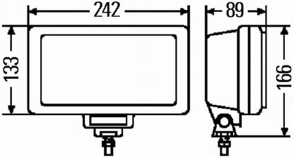 Hella Fog Light 1Ne H12300001 H12300001 Technical Drawing