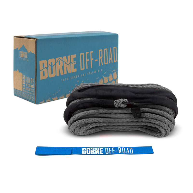Borne Off-Road Synthetic Rope - 3/8in x 85ft - Grey BNWN-SR-38-85GR BNWN-SR-38-85GR Photo - Primary