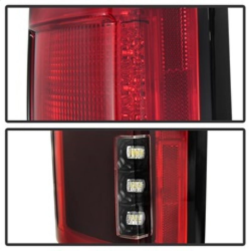 Spyder 15-18 Ford F-150 LED Tail Lights (w/Blind Spot) - Red Clear (ALT-YD-FF15015BS-LBLED-RC) 5085320 5085320 Photo - Unmounted