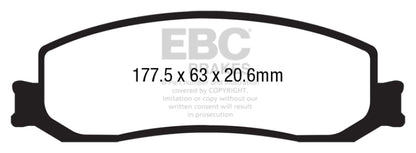 EBC Disc Brake Pad Set DP63000 Photo - Primary