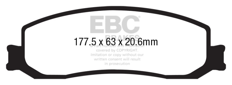 EBC Disc Brake Pad Set DP43001R Photo - Primary