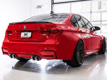 AWE Tuning BMW F8X M3/M4 SwitchPath Catback Exhaust - Chrome Silver Tips 3025-42070 3025-42070 Photo - Mounted